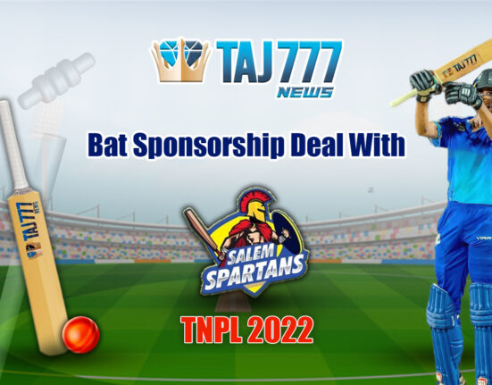 TAJ777NEWS Bat Sponsorship Deal With Salem Spartans in TNPL 2022