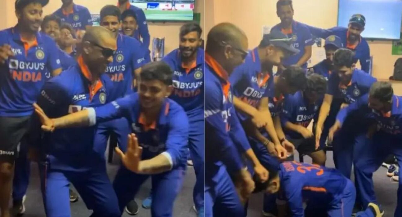 Indian cricketers dance on ‘Kala Chashma’ after completing a 3-0 series sweep against Zimbabwe, video goes viral