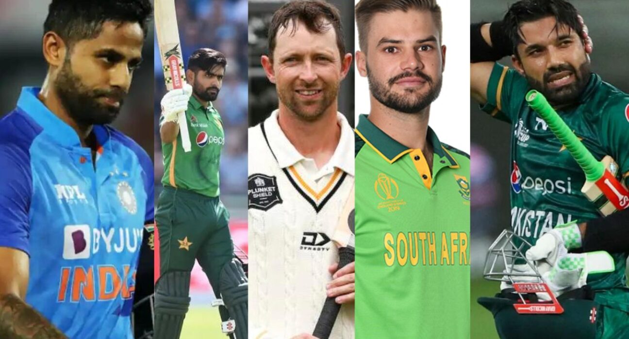 Who are the top five batters in the latest ICC men’s T20I Rankings?