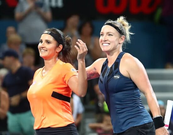 Indian Tennis Player Sania Mirza and Bethanie Mattek-Sands are out of Abu Dhabi Open