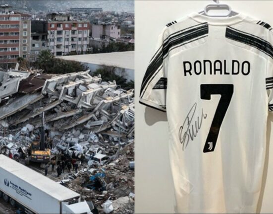 Ronaldo's Signed Jersey To Be Auctioned To Fund Turkey Earthquake Relief