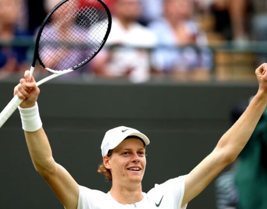 Sinner becomes the youngest man to reach the Wimbledon semis in 16 years